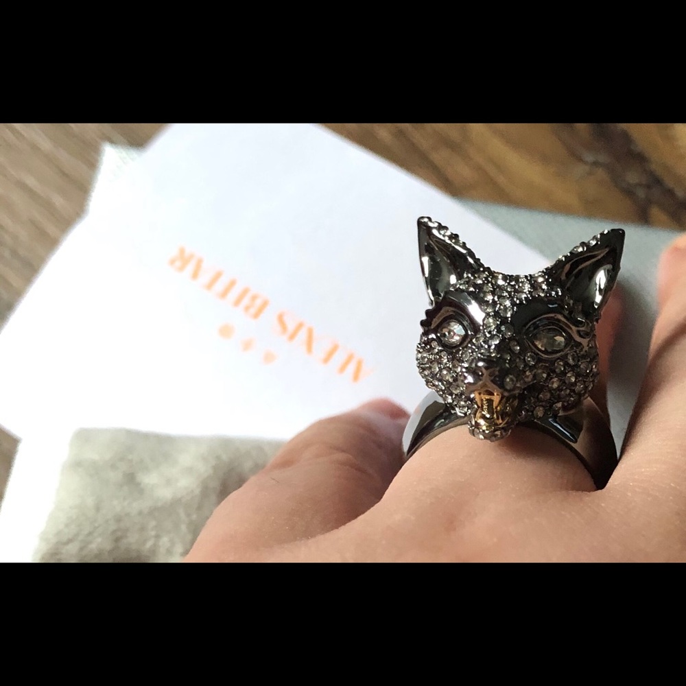 ALEXIS BITTAR-NWT Crystal FOX Ring